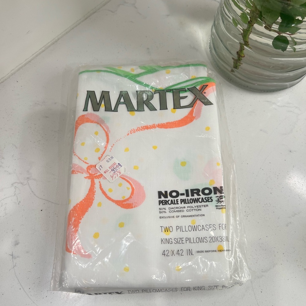 Martex No-Iron Percale Pillowcases